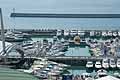 Salone Nautico Internazionale di Genova area esterna con la suggestiva sezione floating