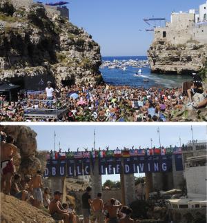 Polignano: Vince Gary Hunt al Cliff diving World Series 2015