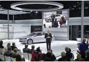 Lo stand Volkswagen a Doha