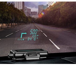 Garmin HUD, le informazioni della vettura sul parabrezza