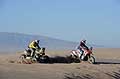 Dakar 2014 stage 5 il driver Mohammed Abu Issa ed il biker Demian Guiral