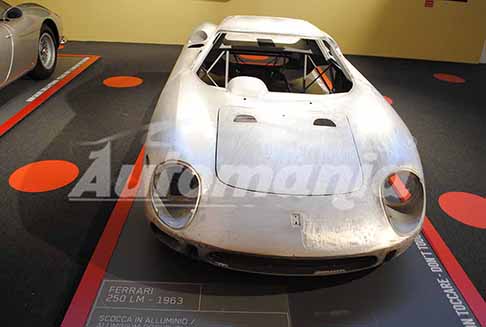 Museo Ferrari Maranello - Ferrari 250 LM del 1963 scocca in alluminio al Museo Ferrari Maranello 2021