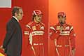 F150 presentation: Stefano Domenicali, Fernando Alonso, Felipe Massa