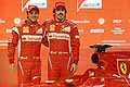 I Piloti Ferrari Felipe Massa e Fernando Alonso