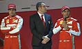 Ferrari F138 con Fernado Alonso e Felipe Massa