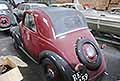 Fiat 500 Topolino con ruota di scorta posteriore esterna, risalente al 1939