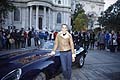 Jaguar E Type Lord Mayors Show di Londra con Jessica Ennisa