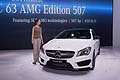 Mercedes CLA 45 AMG tecnology e hostess al New York Auto Show 2013