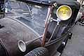 Peugeot 172 R - 1927 dettaglio faro e clacson depoca a soffietto da palla
