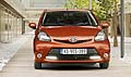 New Toyota Aygo MY 2012 linee del frontale, caratterizzato da una nuova e pi ampia griglia nella quale saranno inserite (ma sono a pagamento) le luci diurne a Led