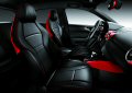 Il top della gamma Audi A1 amplified advanced  riservato alle motorizzazioni pi performanti ed aggiunge al pack di dotazioni elementi S line sport, riconoscibili nei sedili in pelle Nappa con cuciture Parade Red o Dark Silver. 