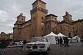 Castello Estense di Ferrara in Piazza ciclostorica Castello La Furiosa, con Alfa Romeo Giulia Super auto storica