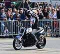 La moto BMW di Chris Pfeiffer 4 volte campione del mondo di Stunt Riding