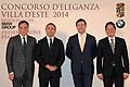 Il 2014 rappresenta un anno speciale per il Concorso dEleganza Villa dEste, con le celebrazioni di due importanti anniversari, i 100 anni di Maserati e i 110 anni di Rolls-Royce, che daranno vita ad appuntamenti dedicati inclusi nella kermesse. 