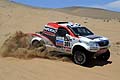 Dakar 12 stage driver Giniel De Villiers su pick-up Toyota