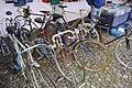 Esposizione bici storiche in vendita a Ferrara in Piazza Castello