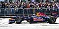 La Red Bull di Mark Webber in pista nella citt di Torino