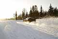 Ferrari Four prove di guida sulla neve