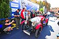 Partenza da Mantova del Gran Premio Nuvolari con lauto storica Amilcar CGSS Compressor del 1926