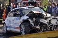 La Scoka Fabia al Rally di Andora incidentata da Kubica, gravi le condizioni del pilota polacco