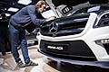 Mercedes GL 63 AMG dettaglio anteriore al Salone di Mosca