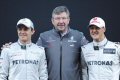 �Gi� la scorsa settimana, quando l'abbiamo guidata per la prima volta, la W03 ci ha trasmesso da subito buone sensazioni�, dice Schumacher. 