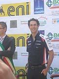 Premiazione del pilota di Formula 1 Bruno Senna a Brisighella al Trofeo Lorenzo Bandini 2012