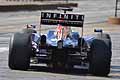 Retro monoposto Red Bull che entra in pista per lo show
