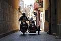 Sidecar in gara alla Milano Taranto passaggio ad Acquaviva delle Fonti, Bari