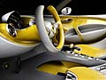 Smart for-us interni della concept car futuristica