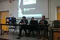 Conferenza stampante 3D i relatori da sinostra a destra: Nicolas Vecchi, Stefania Sasso e Mirco Paltrinieri 