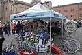 Stand Bianchi bici e ricambistica biciclette a Largo Castello a Ferrara