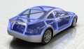 Subaru BRZ immagine in trasparenza dell'architettura interna