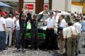 Il duo francese Stephane Peterhansel e Jean-Paul Cottret vincitorie della Dakar 2012 su Mini All4 Racing