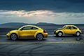 La nuova Beetle GSR, attesa sul mercato a partire dallautunno ad un prezzo di 30.300 euro (in Germania), adotta la livrea bicolore giallo/nero.