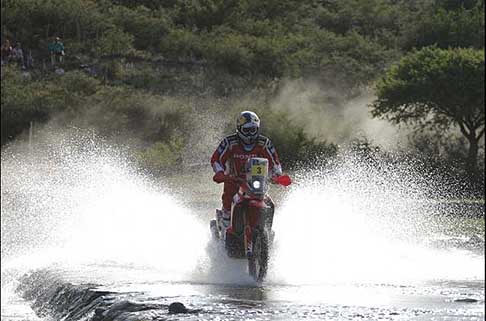 Dakar 2013 - 10 stage Dakar Cordoba La Rioja il biker Helder Rodrigues su Honda CRF 450 Dakar