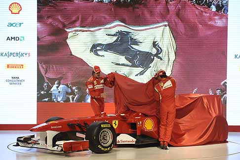 Ferrari - Monoposto Ferri F150 presentation: Fernando Alonso, Felipe Massa
