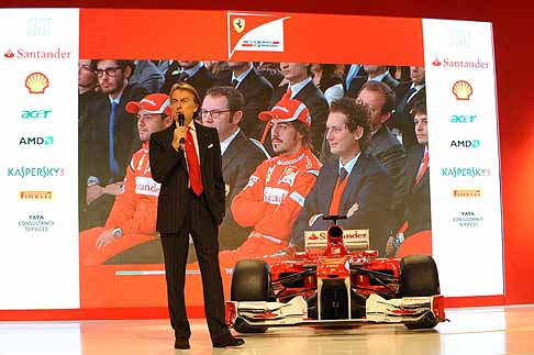 Ferrari - presidente della Ferrari Luca Cordero di Montezemolo e Ferrari F150