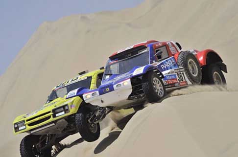III Tappa - Dakar 2013 terza tappa - 361 Vandromme Philippe e Vivier Federici Franzesi su Buggy MD Rallye