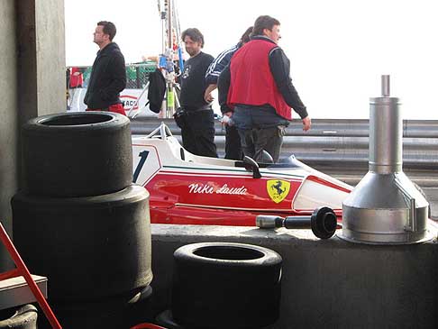 Film di Niki Luda - Atmosphere del film Rush con la monoposto di Niki Lauda