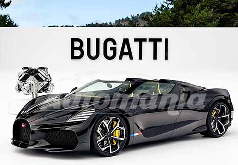 Bugatti W16 Mistral - Bugatti W16 Mistral prentata in anteprima mondiale negli Stati Uniti in California