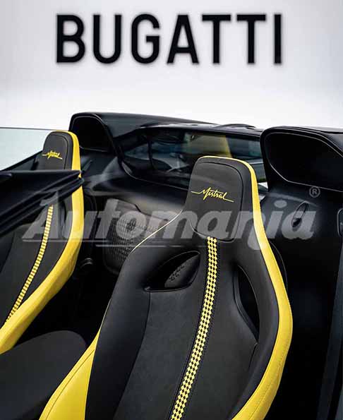 Bugatti W16 Mistral - Bugatti W16 Mistral sedili sportivi lussuosi presentata in anterima mondiale