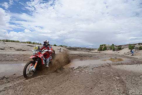 Dakar 2013 - Dakar 2013 il biker Pizzolito Javier su Honda del Team HRC