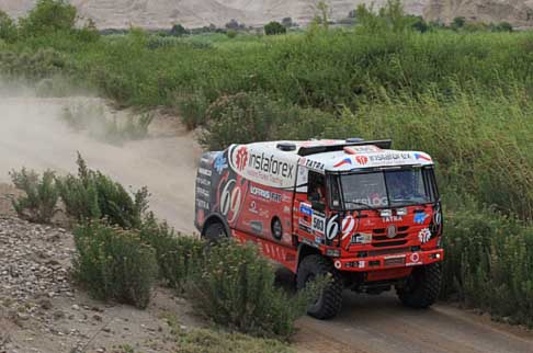 Dakar 2013 - Dakar 2013 truck Tatra T815 2 ZO R45 12.400 4x4.1 con il driver Ales Loprais