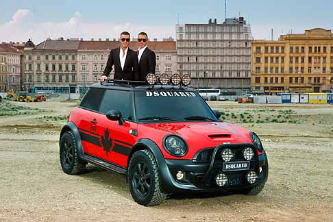 Mini - Dean and Dan Caten present their Life Ball MINI 2011 designed by DSQUARED