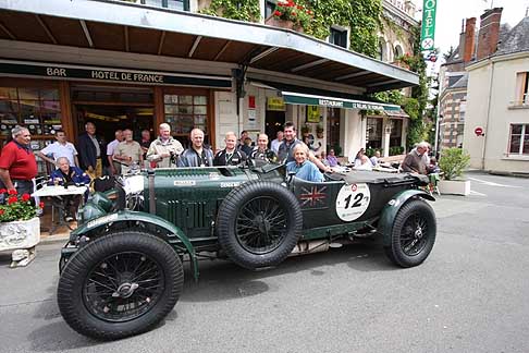Bentley - Le Mans Classic: Dered Bell and mission motorsport support team relaxing before the racing begins
