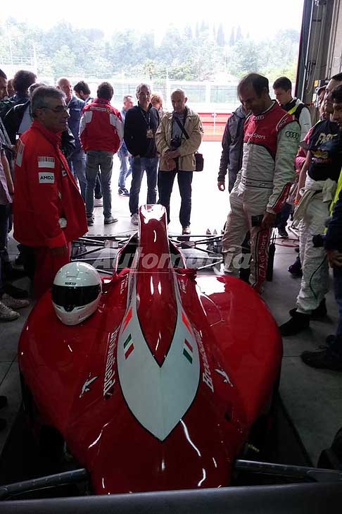 Autodromo di Imola - Ferrari F92A con ex pilota Emanuele Pirro al Minardi Historic Day 2017 a Imola