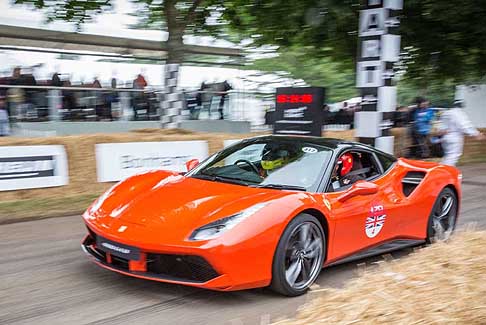 Ferrari - Ferrari in pista che festeggia 70 anni a Goodwood 2017