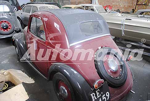 Scoperte Auto da sogno - Fiat 500 Topolino con ruota di scorta posteriore esterna, risalente al 1939