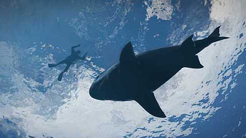 Videogames - Grand Theft Auto V nuove immagini marine con il subacqueo e lo squalo